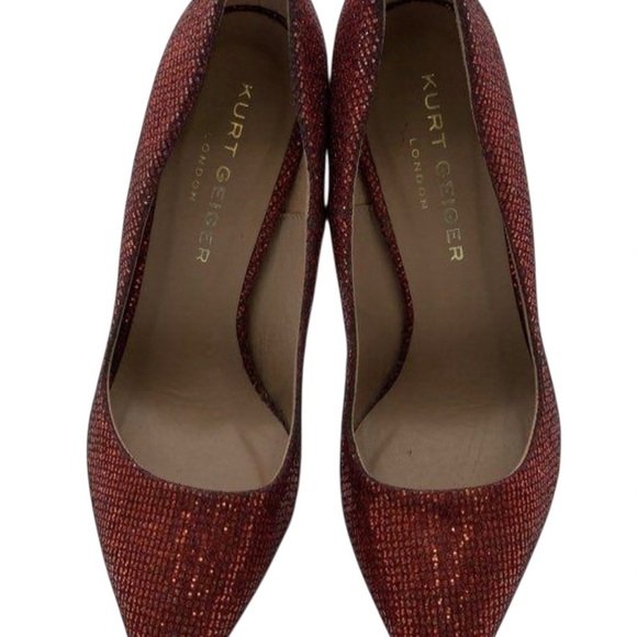Kurt Geiger Glittering Red Heels - Picture 4 of 6